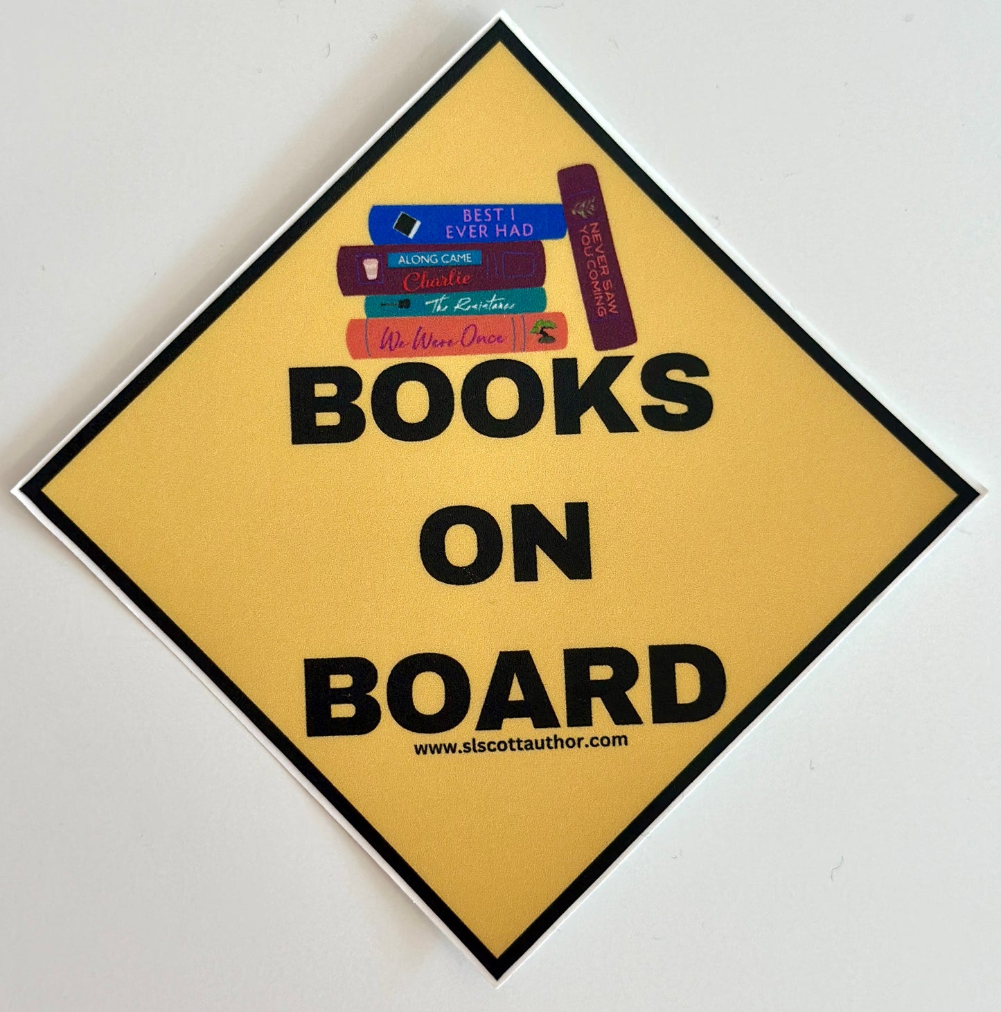 Books on Board Sticker- Matte